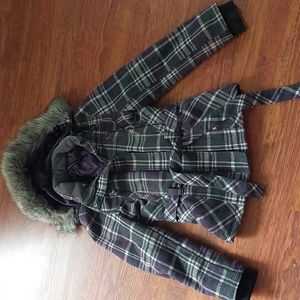 Plaid coat‎